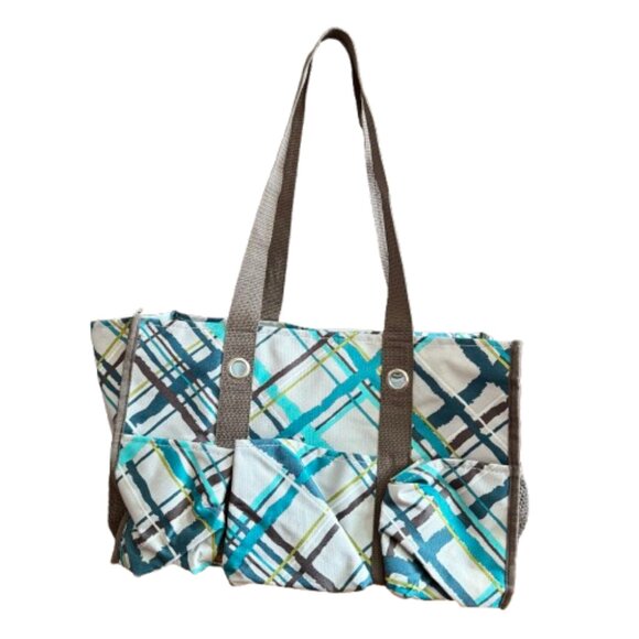 Thirty-One Medium Organizing Utility Tote w/ Mesh Pockets - Picture 1 of 8